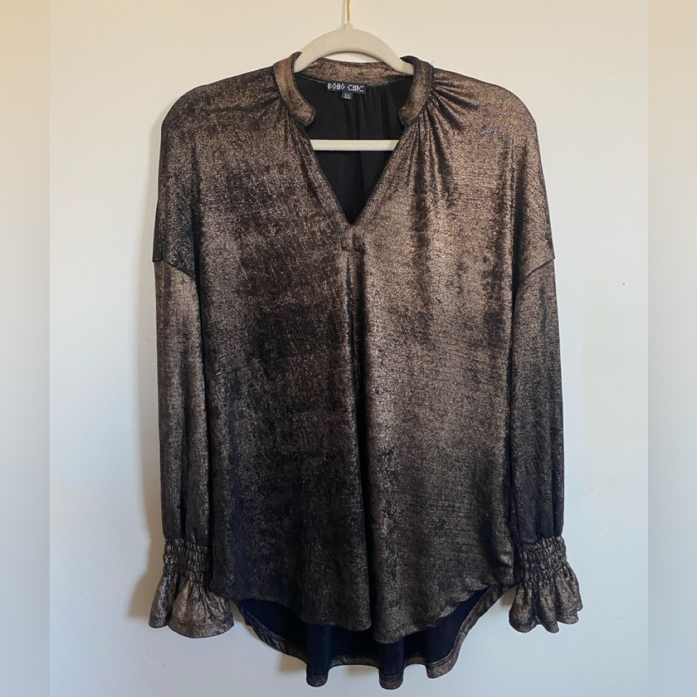 Metallic blouse